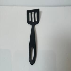 Vintage Tramontina Spatula Black Nylon Made in Brazil Flipper Turner Slanted